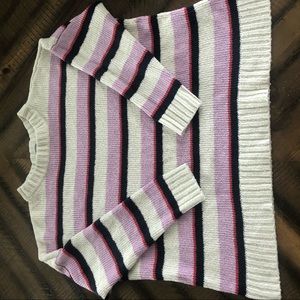 Aerie Cropped Striped Sweater